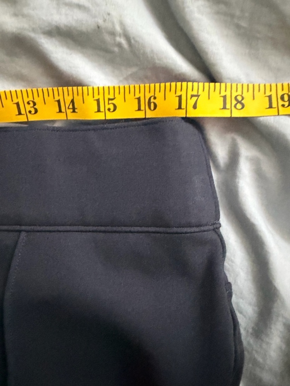 SPANX Navy Wide Leg Pants 1X Tall High Waist Pull On Work Office Ponte - Picture 5 of 7
